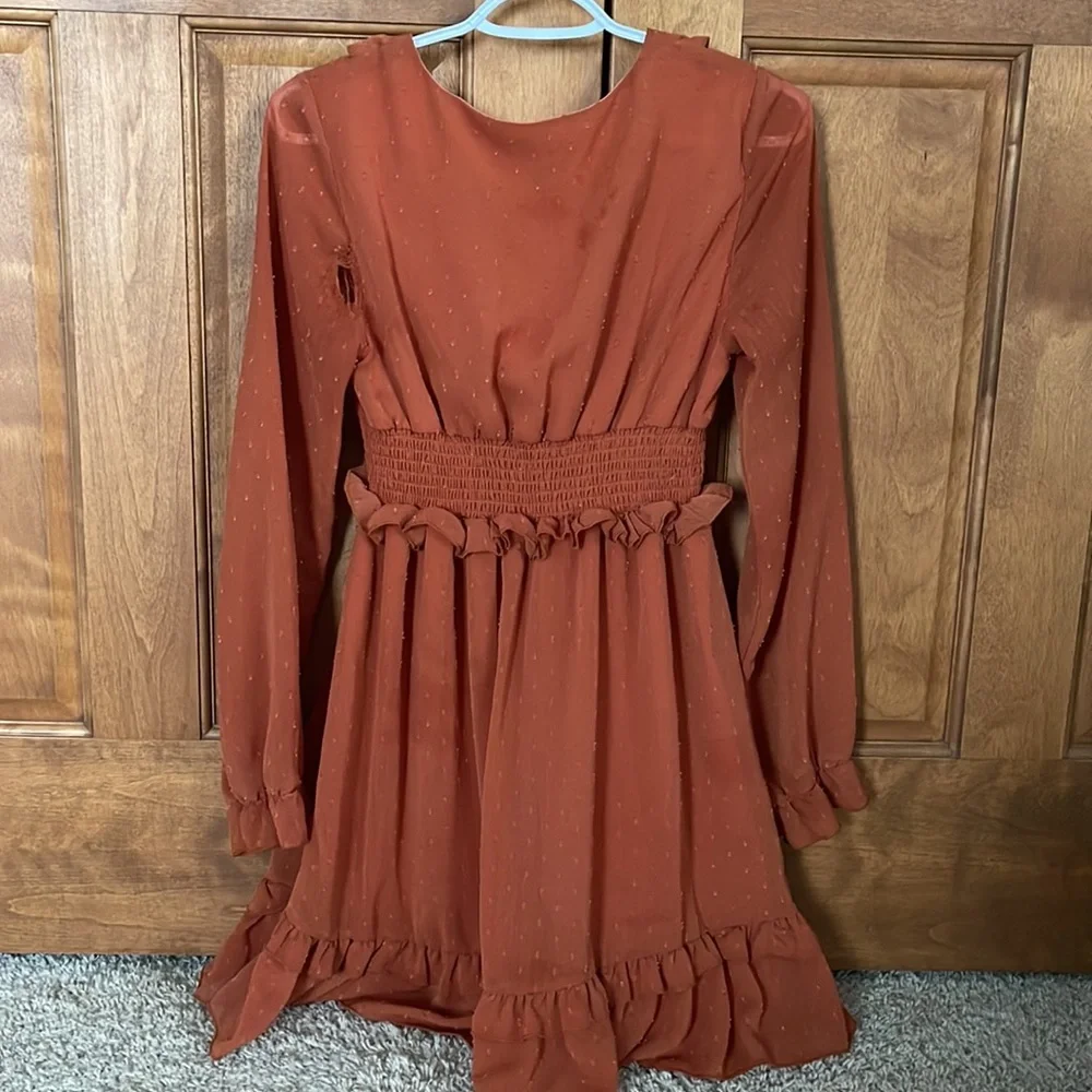 Altard State Rust Red Dress - Small - Picture 4 of 6